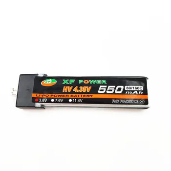 1S 3.8 V 250 300 450 550 Mah HV 4.35 V Lipo Baterija PH2.0 Plug Emax Tinyhawk Kingkong LDARC Maža Rėkauti Snapper 7 M80 Inductrix FPV