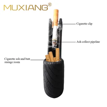 1X Nešiojamų Vamzdžio Konstrukcijos, Medienos Cigarečių Peleninę Konteinerių vidaus arba Lauko Naudojimui Blykstės Laikiklį Rūkalių au0001