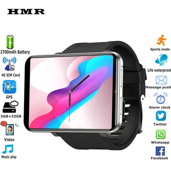 2.86 Colių Didelis Ekranas 4G Smartwatch GPS 2700mAh 5MP Kamera, Vaizdo Skambinimo 3GB+32GB SIM Kortelės Vyrų, Moterų Sporto Tracker Smart Laikrodžiai