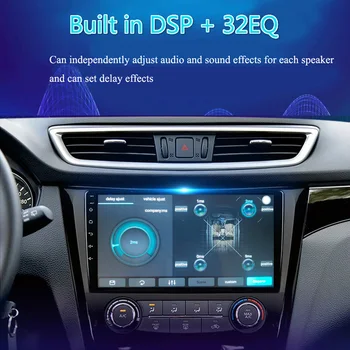 2 din 8 core android 10 automobilio radijo auto stereo Hyundai Santa Fe 2 2006 2007 2008 - 2012 navigacijos GPS DVD Multimedijos Grotuvas