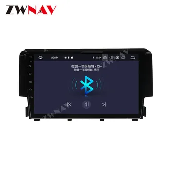 2 din jutiklinis ekranas Android 10.0 Automobilio Multimedijos grotuvo Honda Civic 2016-2018 vaizdo garso radijas stereo WiFi GPS navi galvos vienetas
