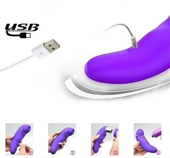 2 In 1 Klitorio Čiulpti Vibratorius USB Speneliai Gyvis G-Spot Satisfyer Stimuliatorius Makšties Masažas Suaugusiųjų Reikmenys Sekso Žaislai Moterims