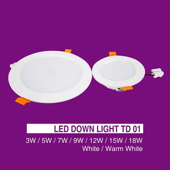 2 Vnt./Daug LED Apvalus skydas Lubų Downlight SMD 2835 Lempos Aliuminio 220V 18W 15W 12W 9W 7W 5W 3W LED Lubų Nišoje Vietoje Šviesos