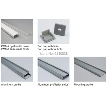 20 X1M Rinkiniai/Daug U formos led juostelės iš aliuminio profilių ir aikštėje kanalo alu led lubų arba sienos nišoje apšvietimas