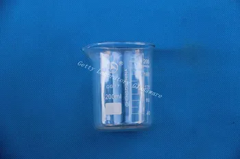 200 mL Lab Stiklo Stiklinę, su plačiu burną, borosilikatinio stiklo 3.3 medžiaga