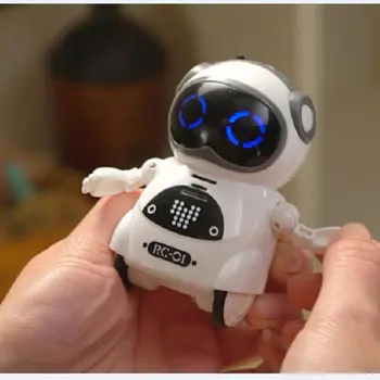 2019 KARŠTO Protingas Mini Pocket Robotas Vaikščioti Muzikos, Šokio Šviesos Balso Atpažinimo Pokalbį Kartoti Protingas Vaikams, Interaktyvus Žaislas