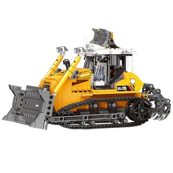 2019 Miestas įrangos pardavimas, biuro įrangos Serijos Inžinerinių įrenginių buldozeris Modelio Blokai Žaislai Vaikams Kalėdų Dovanos