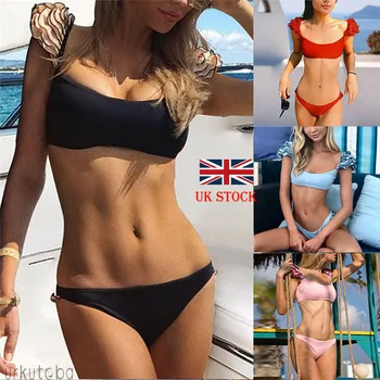 2019 Naujas Britų Grynas Nėriniai Gražus Bikini maudymosi kostiumėlį Ponios Nėriniai Mažas juosmens maudymosi kostiumėlį, Seksualus Bikini