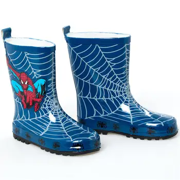 2019 Naujas Disney Berniukas Blue Spider-Man Lietaus, Guminiai Batai Vaikams, cartoon Anti-slydimo batų dydį, 23-39 straipsniai