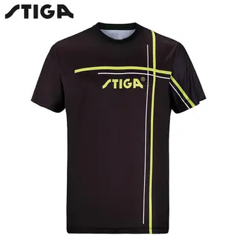 2019 naują atvykimo Stiga Stalo teniso drabužius, sportinę aprangą quick dry trumpas rankovėmis vyrų teniso Marškinėliai Badmintono Sporto Megztiniai