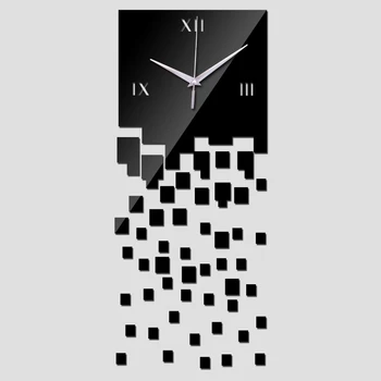 2019 skatinimo šiuolaikinės sieniniai laikrodžiai veidrodis prabangus dizainas real 
