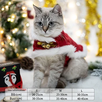 2020 Kalėdų Katė Kostiumai Juokingas Kalėdų Senelio Drabužiai Mažoms Katėms Šunų Kalėdos Nauji Metai Naminių Kačių Drabužių Žiemos Kačiukas Komplektai