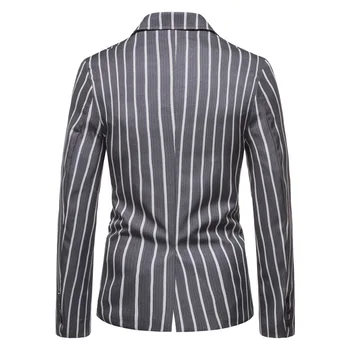 2020 kišenėje desgin vyrų švarkai kostiumas atsitiktinis geros kokybės dviejų mygtuką dryžuotas mens spausdinti švarkas