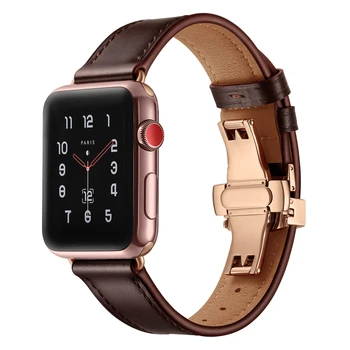 2020 Klasikinis Naftos Vaškas Odinis Riešo Diržas Apyrankę, Apple Watch Band 38/42/40/44MM Series 5 4 3 2 Pakeitimas iwatch Dirželis
