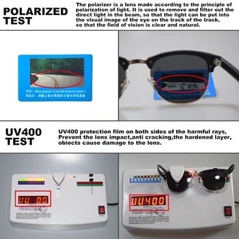 2020 Klasikinis Unisex UV400 Poliarizuota moterų, vyrų mados Akiniai nuo saulės šviesą Prekės ženklo Saulės akiniai Ratai Atspalvių gafas De Sol Masculino