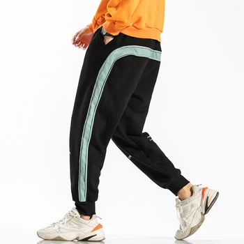 2020 KULKŠNIES ILGIS Sweatpants Streetwear Pavasarį, Rudenį, Hip-Hop Haremas Pants Mens Atsitiktinis korėjos Negabaritinių 5XL 6XL Poilsiu Trouers