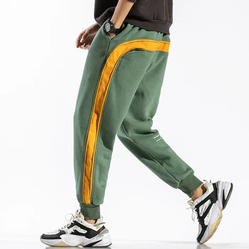 2020 KULKŠNIES ILGIS Sweatpants Streetwear Pavasarį, Rudenį, Hip-Hop Haremas Pants Mens Atsitiktinis korėjos Negabaritinių 5XL 6XL Poilsiu Trouers