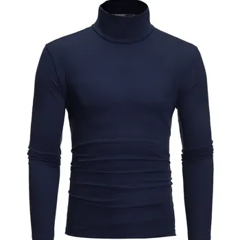 2020 m. Rudenį Nauji vyriški Slim Fit Golfo T Shirts Vyrų vientisos Spalvos ilgomis Rankovėmis Marškinėliai Vyrams, atsitiktinis, Sporto Drabužiai, marškinėliai Topai
