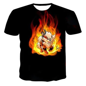 2020 metų Vasaros Naują 3D T-Shirt Fox Modelis T-Shirt Atsitiktinis Trumpas Rankovės O-Kaklo Viršų Mados Laisvalaikio Gatvės HarajukuT-Marškinėliai