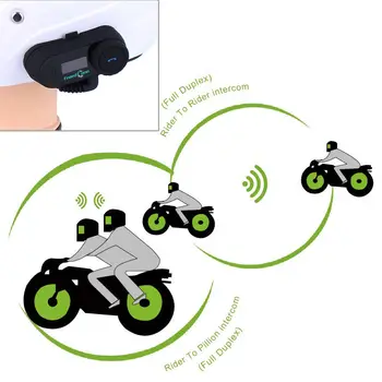 2020 Nauja versija Originalių T-COMVB BT Bluetooth Motociklo Šalmas Domofonas Interphone 