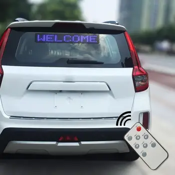 2020 Naujas 12V Automobilio Programuojamas LED Ženklas Juda anglų Slinkimo Žinutę Rodyti Lenta Ekraną, Automobilių reikmenys