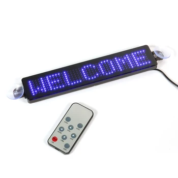 2020 Naujas 12V Automobilio Programuojamas LED Ženklas Juda anglų Slinkimo Žinutę Rodyti Lenta Ekraną, Automobilių reikmenys