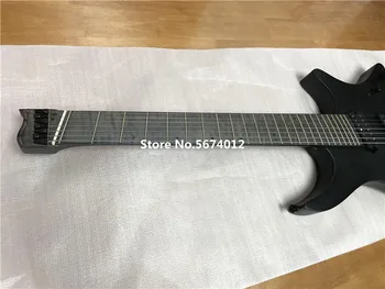 2020 Naujas 7-string begalvis elektrinė gitara vėduoklės formos kaklo Krzywy Kaklo matinis gali būti pakeista be krovinių, kaip reikalaujama