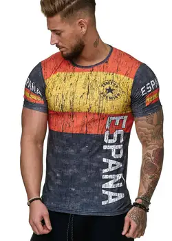 2020 naujas ispanijos vėliava megztiniai vyrams marškinėliai,ispanijos futbolo džersis marškinėliai,Aukščiausios Kokybės Orui SportWear iptv ispanija t-shirt XXS-4XL