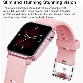 2020 Naujas Pilnas touch screen Smart žiūrėti Ponios pratimai širdies ritmas, kraujo spaudimas IP68 vandeniui Smartwatch relojes inteligentes