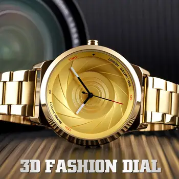 2020 NAUJŲ Kūrybinių SKMEI 9210 Vyrų Kvarcas Laikrodžio Verslo Vyrų Vandeniui 3D vaizdo Kamera Dizaino Dovanų Laikrodis Plieno Dirželis Relogio Masculino