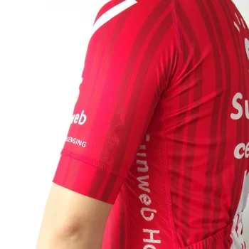 2020 pro komandos SUNWEB italia manžetai pjovimas lazeriu rankovėmis raudona dviračių džersis vasaros ciklo medžiaga MTB Ropa Ciclismo Dviračių maillot