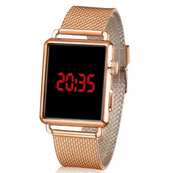 2020 Vyrai, Led Skaitmeniniai Laikrodžiai Jutiklinis Ekranas Laikrodžiai, Prabangūs Rose Gold Laikrodžiai Vyrų Mados Stačiakampio Laikrodžiai Vyrams reloj hombre