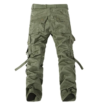 2021 Mados Karinių Krovinių Pants Mens Kelnės Kombinezonas Atsitiktinis Baggy Kariuomenės Krovinių Kelnės Vyrams Plius Dydis Multi-pocket Tactical Kelnes