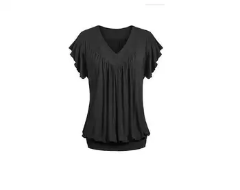 2021 marškinėlius Moterims Vasarą V Kaklo Kartus trumpomis Rankovėmis Atsitiktinis Palaidų Seksualus feminina T Shirts Moterų Plius Dydis 5XL Viršūnes Tees