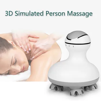 2021 Naujas 3D atsparus Vandeniui Elektrinės Vadovas Massager Belaidžio Galvos odos Masažas Skatina Plaukų Augimą Kūno Giliųjų Audinių Minkymo Vibracija