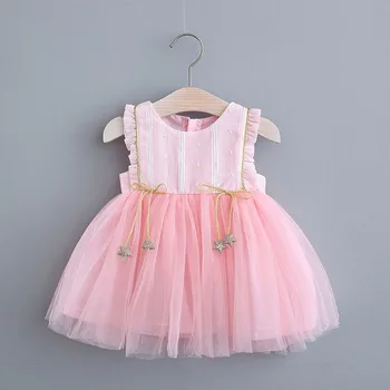 2021 Naujas Vasaros Mados Kūdikis Gėlių Mergaičių Suknelės Bamblys Baby Sweet Šalies Kostiumai Naujagimių Trumpas Rankovės Komplektus Vasaros Drabužių