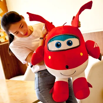 27-55cm Mielas vestuvių paspauskite lėlės vaikų gimtadienio mergaitė Vaikams, Žaislai Super Herojus Sparnus lėlės Didelio dydžio pagalvę Robotas pliušinis žaislas, lėlė