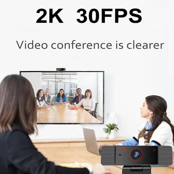 2K 1080P 720p 480p HD Kameros su Mic Pasukti KOMPIUTERIO Darbalaukio Žiniatinklio Kamera Mini Cam Kompiuterio WebCamera Cam Vaizdo Įrašymo Darbą