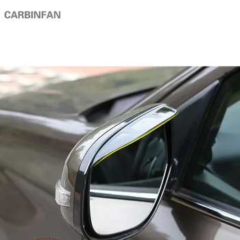 2vnt Automobilio galinio vaizdo Veidrodis lipdukas lietaus antakių weatherstrip auto dangtelio raštas apsauga Mitsubishi Outlander 2013-2018 M. C21