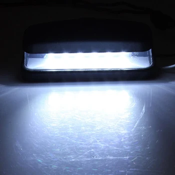 2vnt LED Licenciją Plokštelės Lemputė Galinio Numerio laikiklis Žibinto Sunkvežimių Priekabos Lempos 10-30 V E11 Karavanas VAN Vandeniui