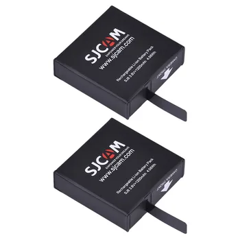 2vnt Originalus SJCAM SJ8 Baterija 1200mAh Li-ion Baterija + LED 3Slots USB Įkroviklio SJCAM SJ8 Veiksmo Kameros