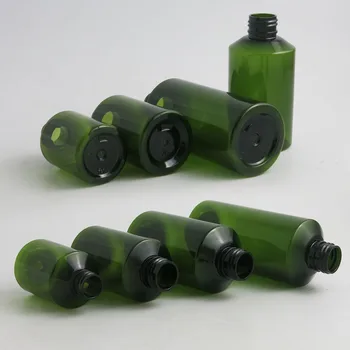 30 x Tamsiai Žalios spalvos Plastiko Rūko Purkštuvu Kvepalai PET Butelis Tuščias Kosmetikos Parfum Kvepalų Indą 50ml 100ml 150ml 200ml 5 oz