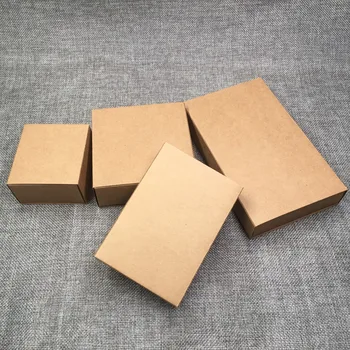 30pcs Kraft Popieriaus Stalčių Tipo Amatų Dovanų Dėžutėje Papuošalai Rankų darbo Muilo Pakavimo Dėžės Vestuves Už Prekių Saldainių Dėžutė