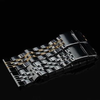 316L nerūdijančio plieno watchband 22mm 24mm kieto metalo juostos breitling Žiūrėti dirželis mens watch apyrankė A49350 AB042011