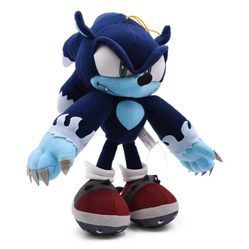 31cm Big Blue Sonic Pliušiniai Žaislai Mielas Minkštas Medvilnės Įdaryti Animacinių filmų Hedgeho Lėlės Kūdikio Peluche Žaislas Vaikams 