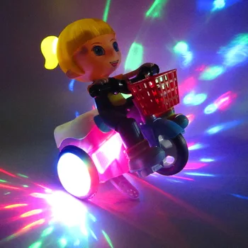 360 Laipsnių Besisukantis Žaislai, Automobilių Elektros Stunt Triratis Modelis Žaislas Automobilis su LED Šviesos Muzika Vaikų Gimtadienio, Kalėdų Dovanos