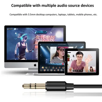 360° Reguliuojamas USB Desktop Microphone 3.5 mm Plug Žaisti Įvairiakryptė Nešiojamas Kompiuteris Mic už Balso Įrašymas
