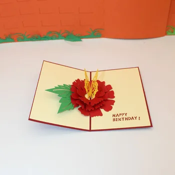 3D Gimtadieniu Drugelis Meilės Gėlės Popieriaus Kvietimą Atvirukai Atvirukas Valentino Dienos Dovana Draugei