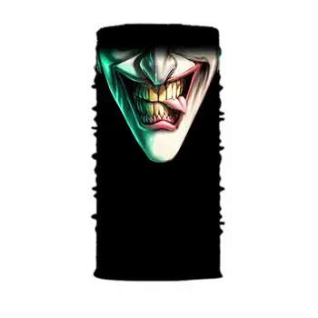 3D Joker Skeletas Kaukolės Besiūlių Magija Šalikas Žvejybos Dviračių sportas Slidinėjimo Skarelės Lauko dvipusis šalikas kaukolė