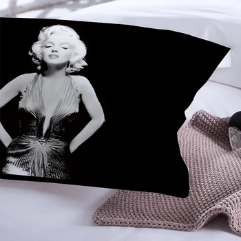 3D Marilyn Monroe Antklode padengti Seksualus Juodos spalvos Patalynės Komplektas Queen Karalius Twin Visu Dydžiu Patalyne, patalynė, 3pcs